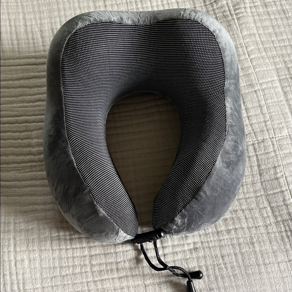 Alpaca memory foam travel pillow